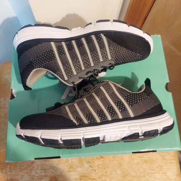 Apex Bolt A7000 Men's US 7 X-Wide Black Knit Lace Up Running Sneaker Shoes NWOT - Picture 5 of 9